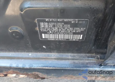 2012 Subaru Impreza Premium из США, поврежденный, VIN JF1GJAC69CH007686